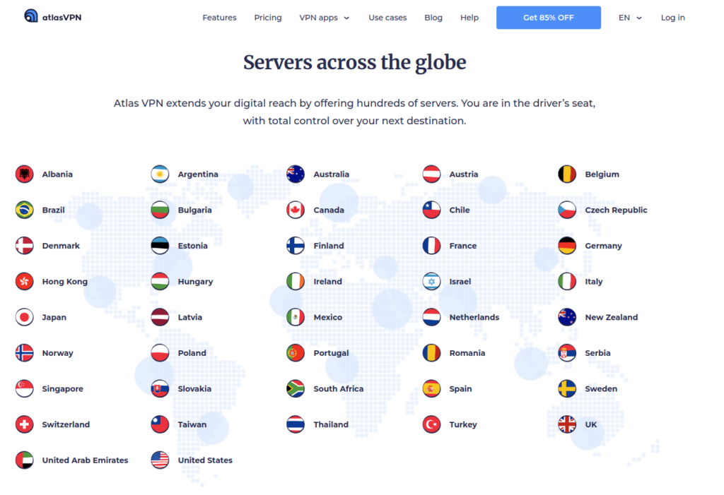 AtlasVPN servers